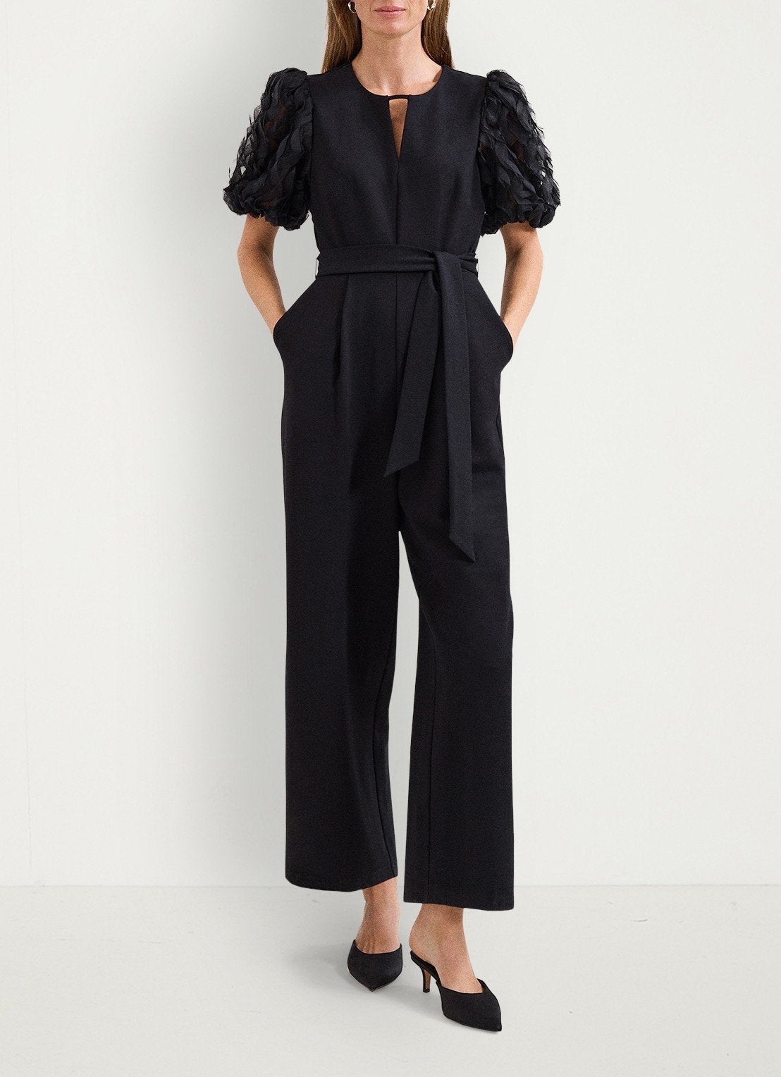 Jumpsuit zwart Phase Eight maat 40 als nieuw!, Maat 38/40 (M), Zwart, Phase eight, Ophalen of Verzenden