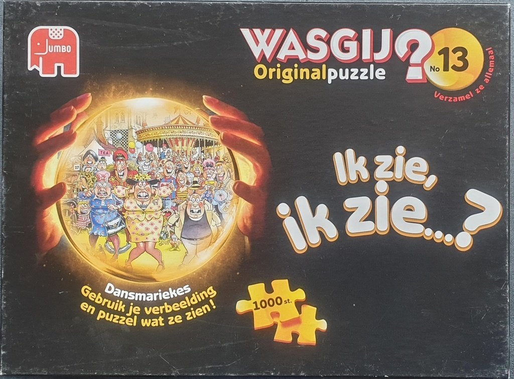 Wasgij puzzel original 13 Dansmariekes 1000 pc, Ophalen of Verzenden, Meer dan 1500 stukjes, Gebruikt, Legpuzzel