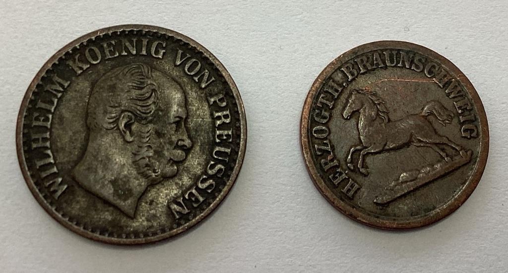 Munten Preussen/Braunschweig Altdeutschland, Verzenden, Overige landen