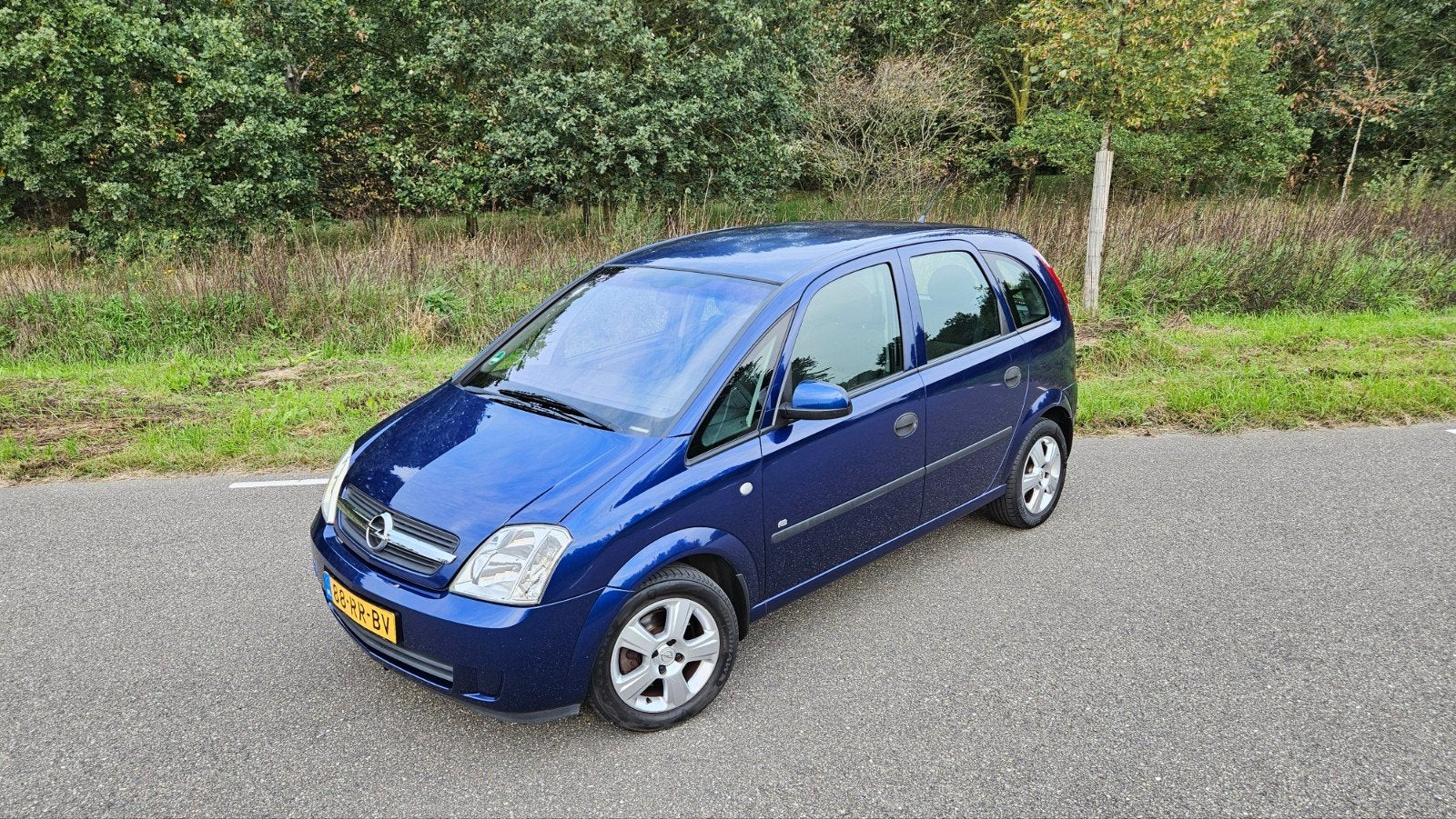 Opel Meriva 1.6 16V 2005 Blauw, Auto's, Voorwielaandrijving, 4 cilinders, Blauw, 100 pk