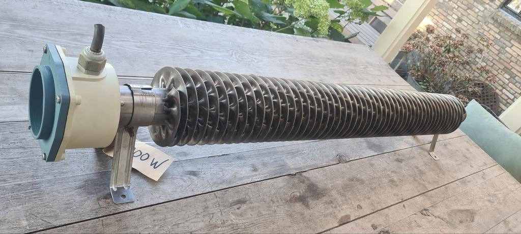 Schultze RVS ribbenbuiskachel 2000 Watt = 4 of 5 zonnepanele, Ophalen, 60 tot 150 cm, Overige typen, 80 cm of meer