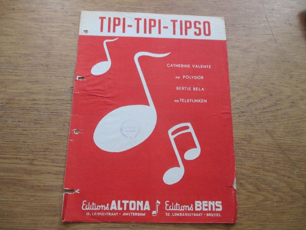 Tipi-Tipi-Tipso  - bladmuziek - Calypso-Tempo, Piano, Gebruikt, Overige soorten, Ophalen of Verzenden