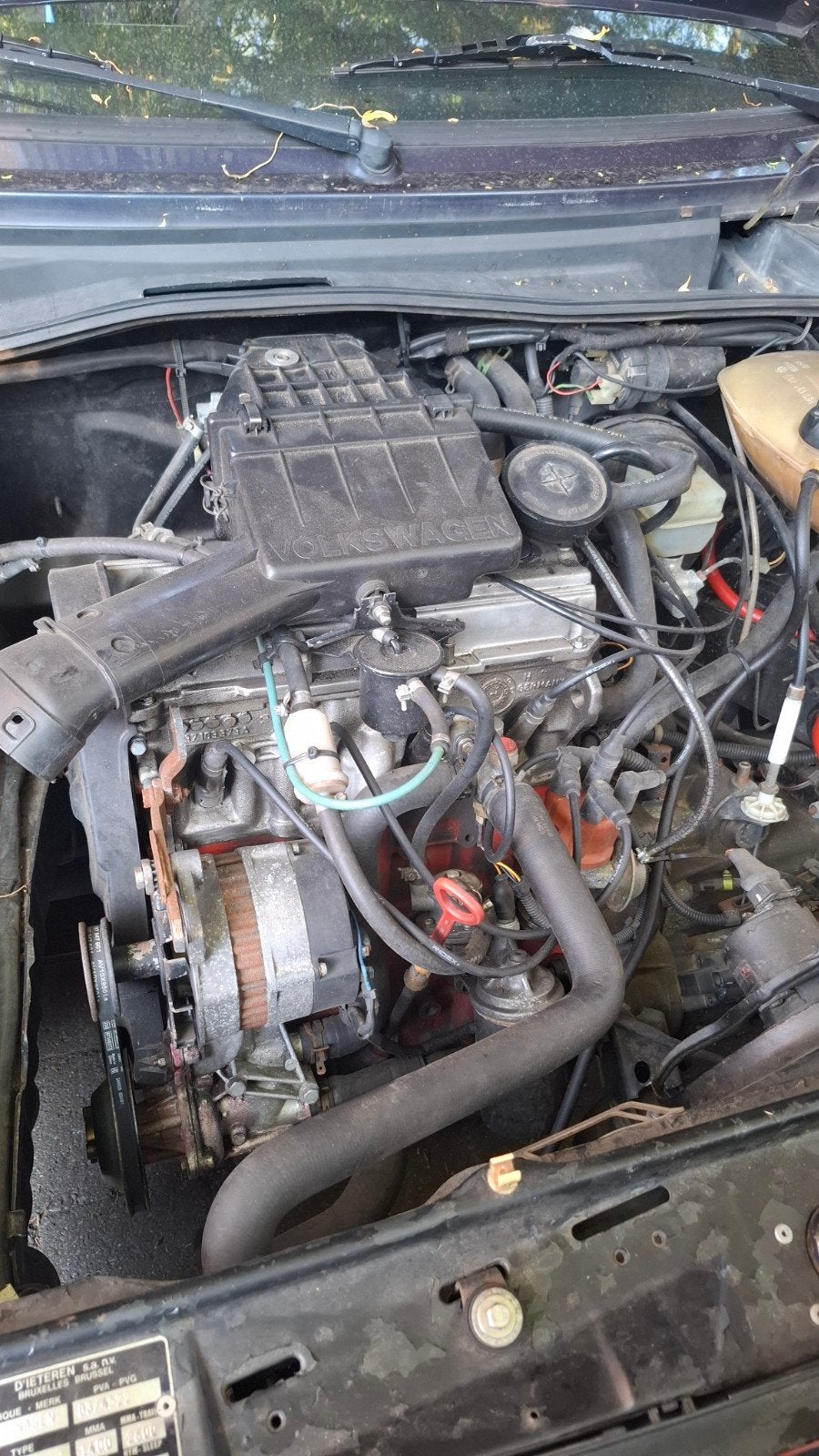 VW Golf 2 1.8 motor met Weber carburateur, Auto-onderdelen, Ophalen, Gereviseerd, Volkswagen