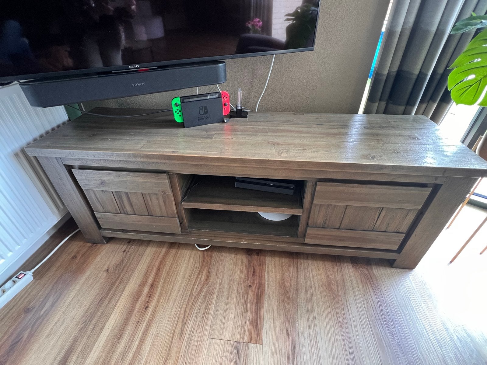 tv-meubel gratis, Ophalen, Gebruikt, Old wood, 150 tot 200 cm