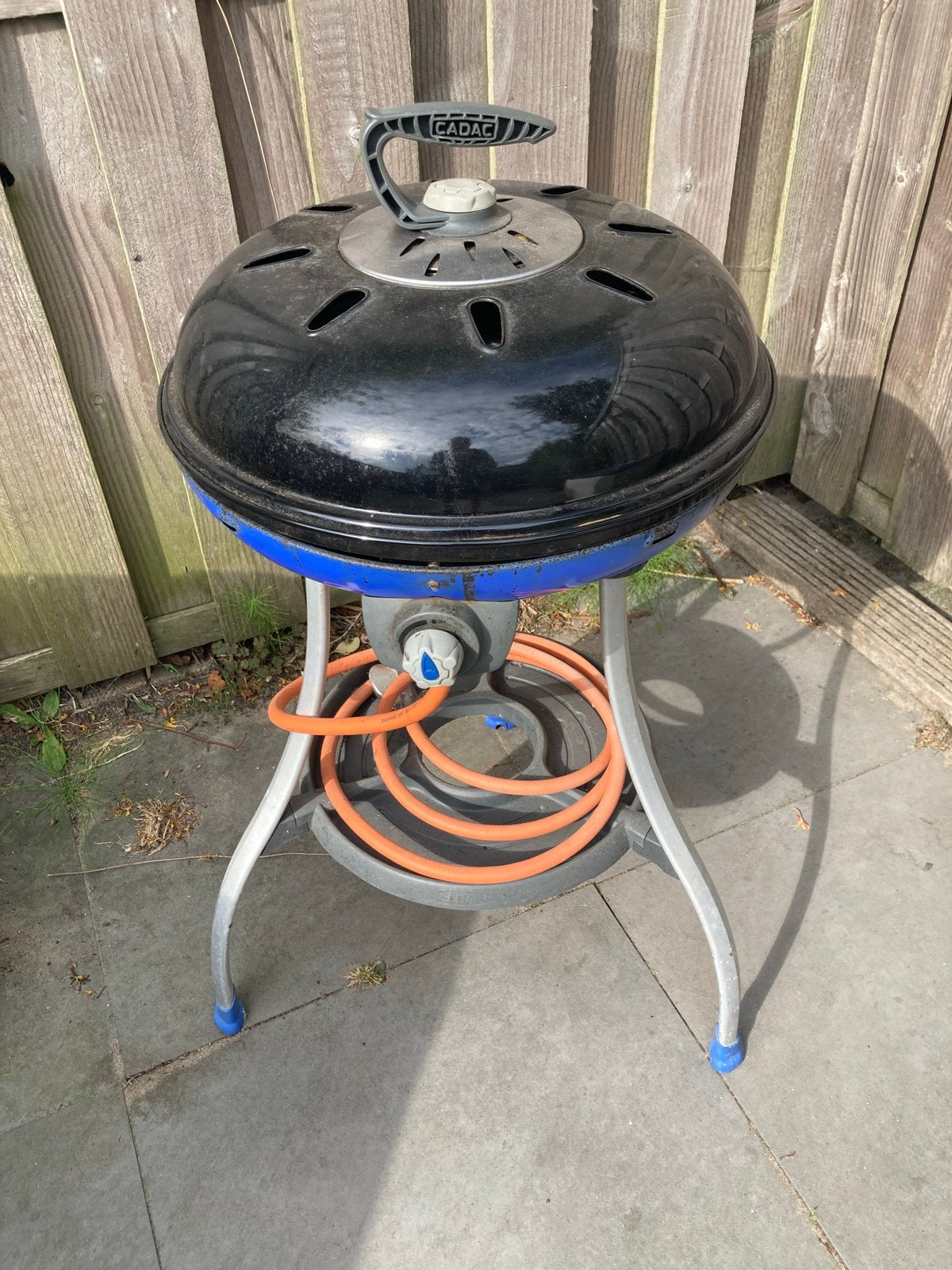Cadac Skottelbraai met hoes en gasslang, Ophalen of Verzenden, Gebruikt