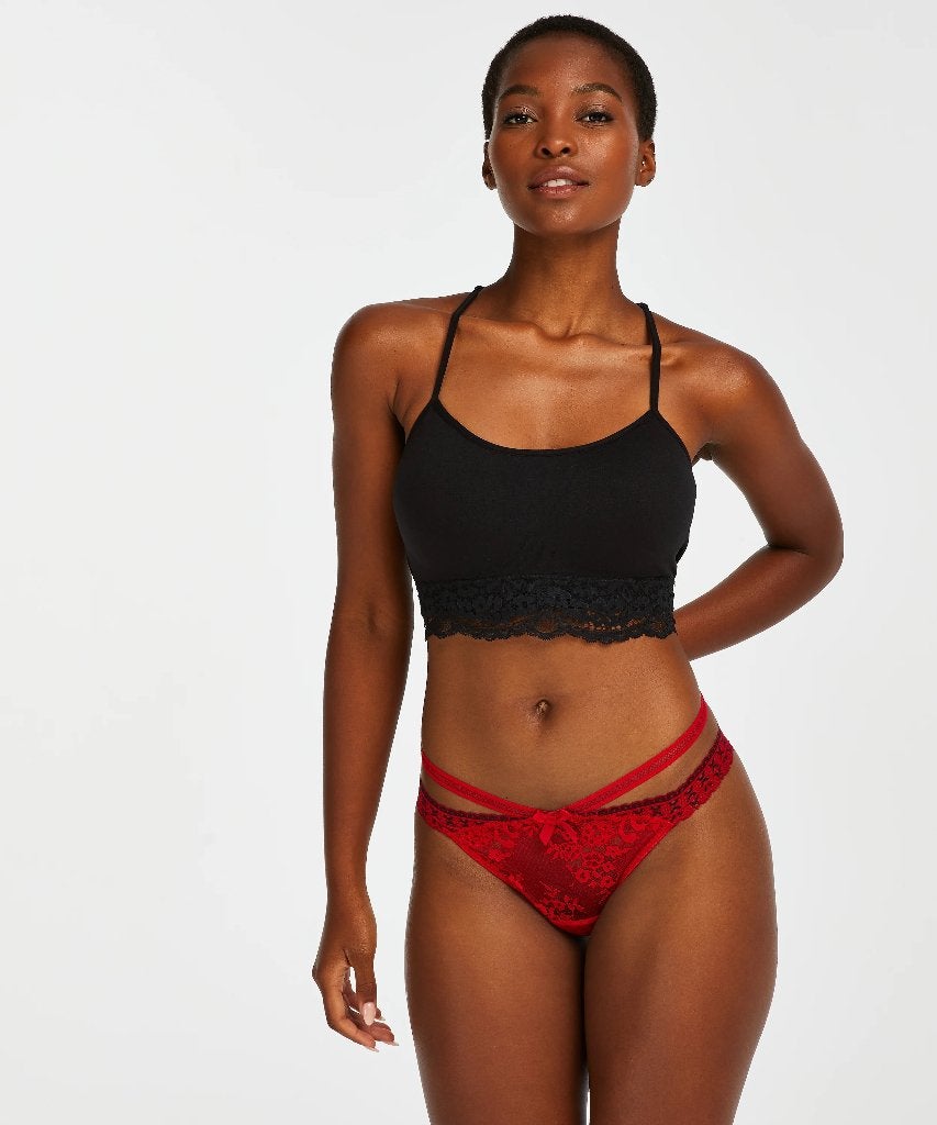 Hunkemöller Cantaine lage String - Rood maat M (919), Hunkemöller, Ophalen of Verzenden, Rood, String