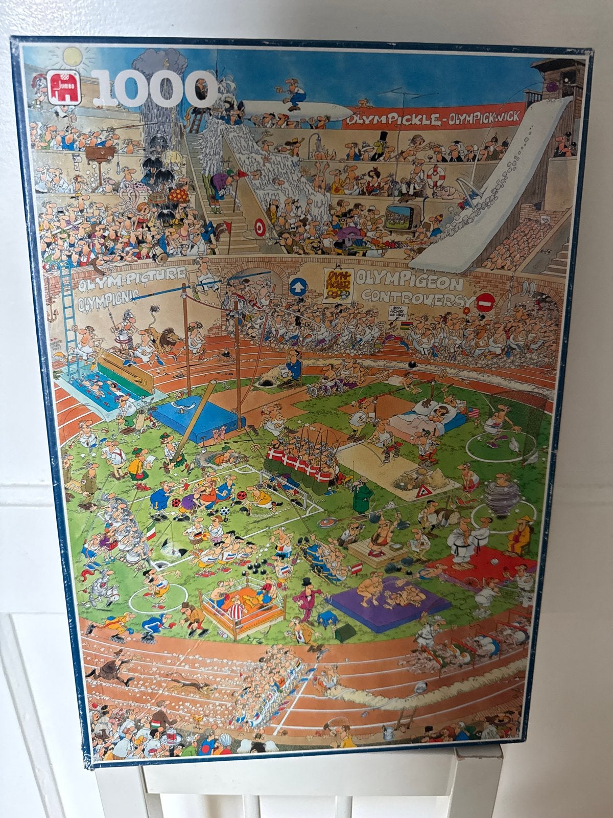 Jan van Haasteren Olympische Spelen Puzzel 1000 stukjes, Ophalen of Verzenden, 500 t/m 1500 stukjes, Gebruikt, Legpuzzel