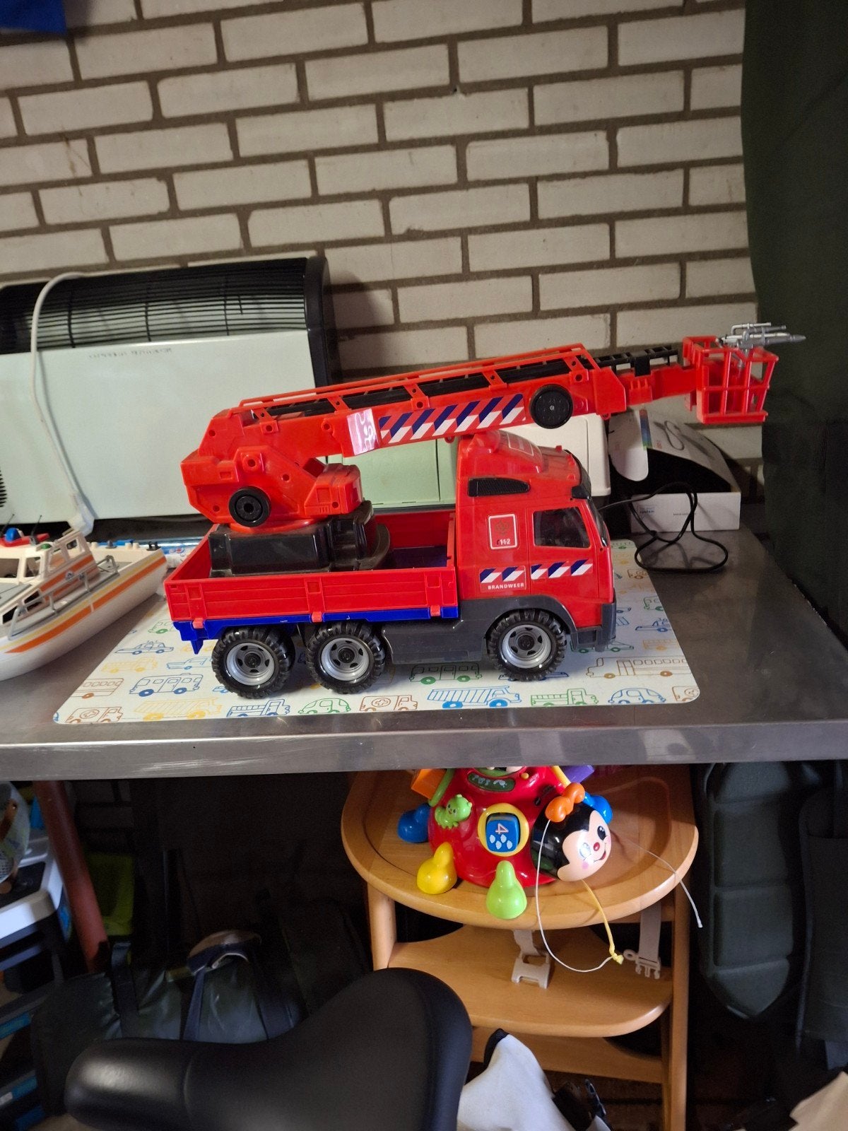 Mooie grote uitschuifbare brandweer auto, Ophalen, Overige schalen, Auto onroad