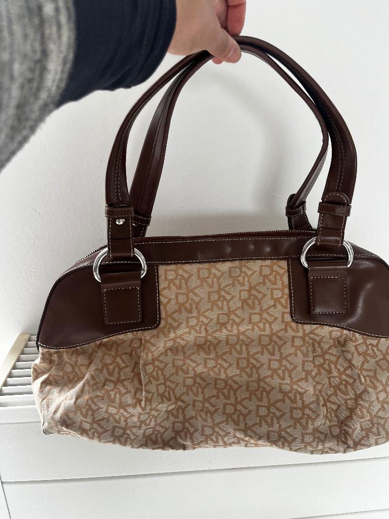 DKNY tas, Ophalen, Gebruikt, Beige, Handtas
