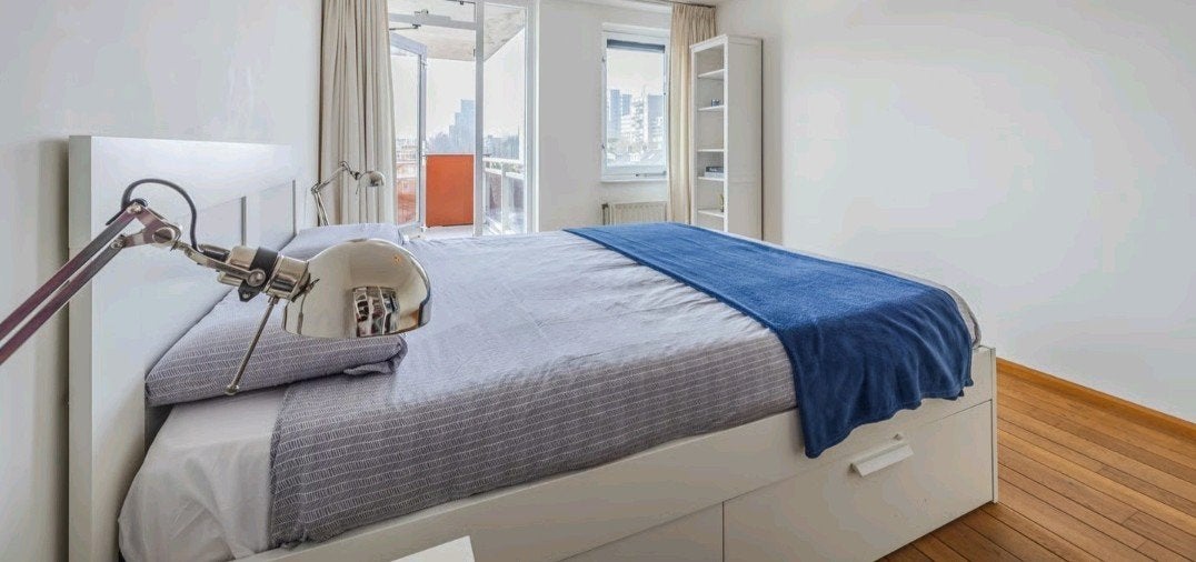 IKEA MALM bedframe met lades, wit, 160x200 cm, Huis en Inrichting, Ophalen, Gebruikt, Wit, Tweepersoons