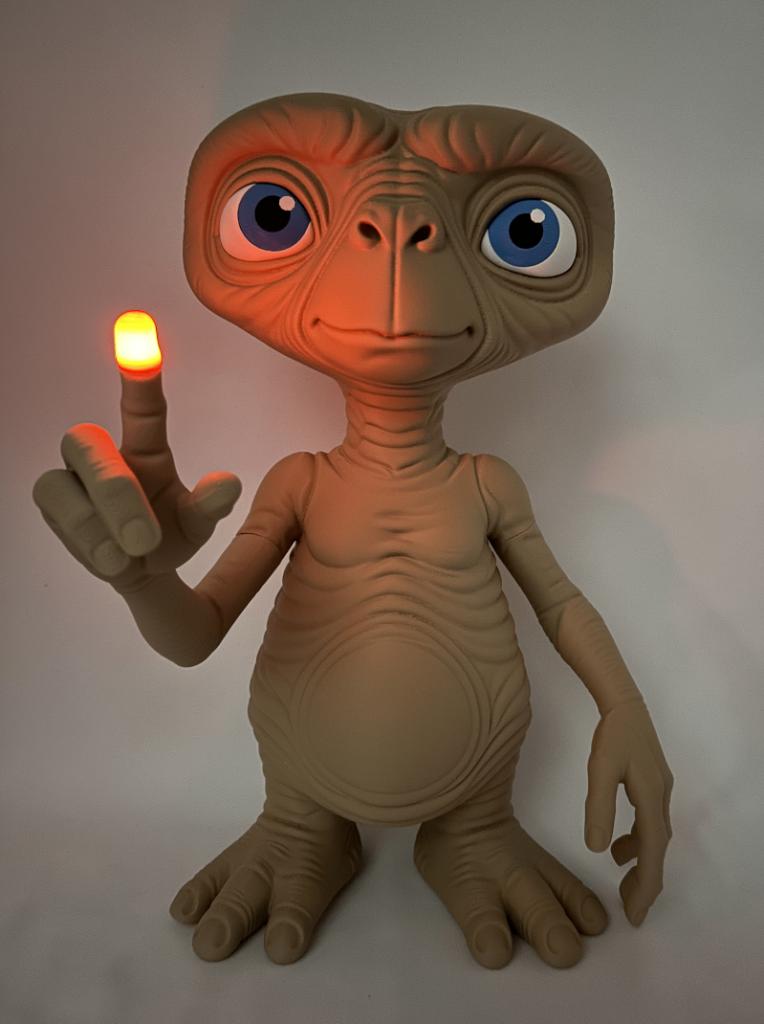 3D Geprinte E.T. Lamp – Uniek beeld met lichtgevende vinger, Ophalen of Verzenden, Nieuw