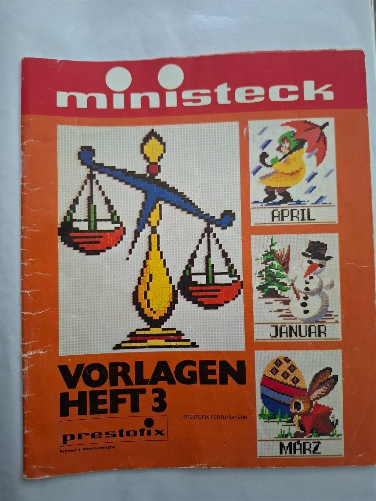 Ministeck voorlagen heft 3, Hobby en Vrije tijd, Ophalen of Verzenden, Losse ministeck of Strip