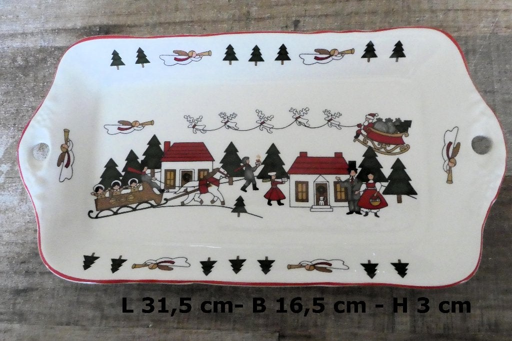 Engels Mason's Christmas Village 1983 schaal (rechthoek), Ophalen of Verzenden, Zo goed als nieuw