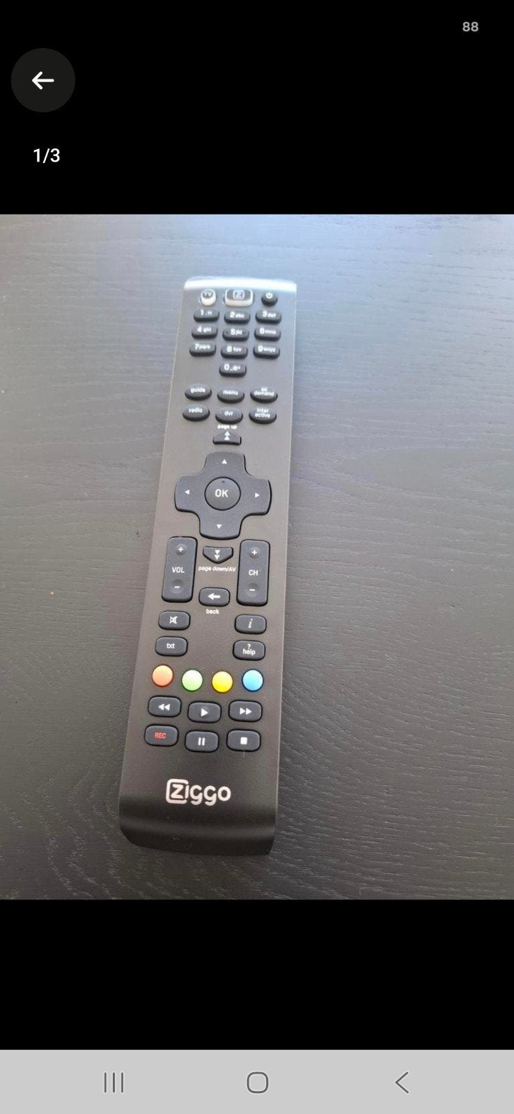ziggo afstandbediening, Ophalen, Nieuw, Origineel