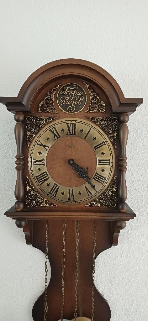 Tempus Fugile wandklok, Ophalen, Zo goed als nieuw, Wandklok
