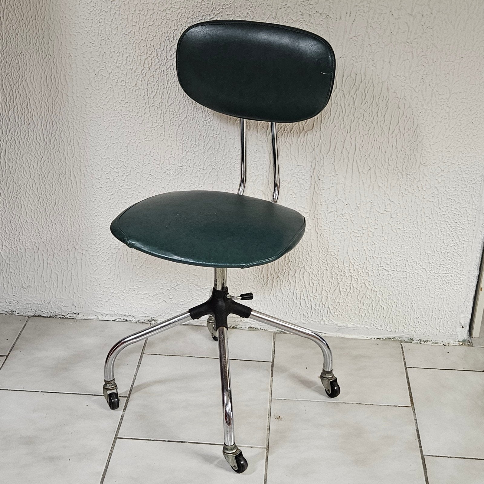 Vintage Bureaustoel - Groen, Ophalen, Gebruikt, Groen, Bureaustoel