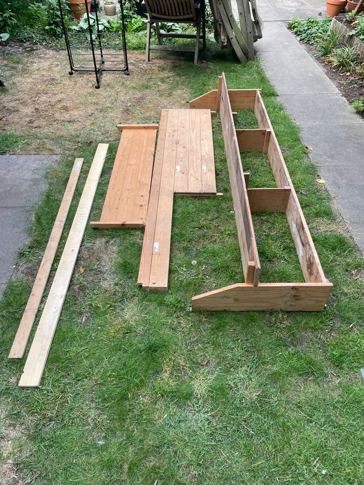 Houten planken, Ophalen, Zo goed als nieuw, Minder dan 180 cm, Palen