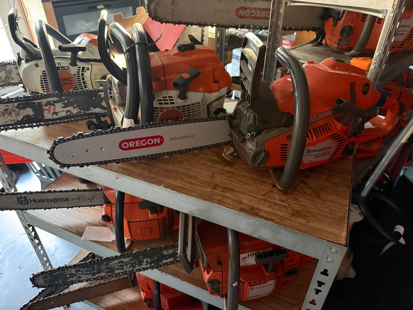 9 kettingzagen husqvanarna en stihl, Ophalen of Verzenden