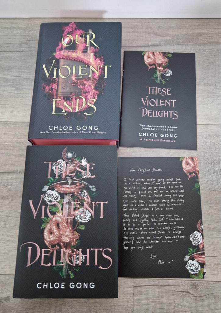 Fairyloot chloe gong these violent delights ends our boeken, Ophalen of Verzenden, Zo goed als nieuw