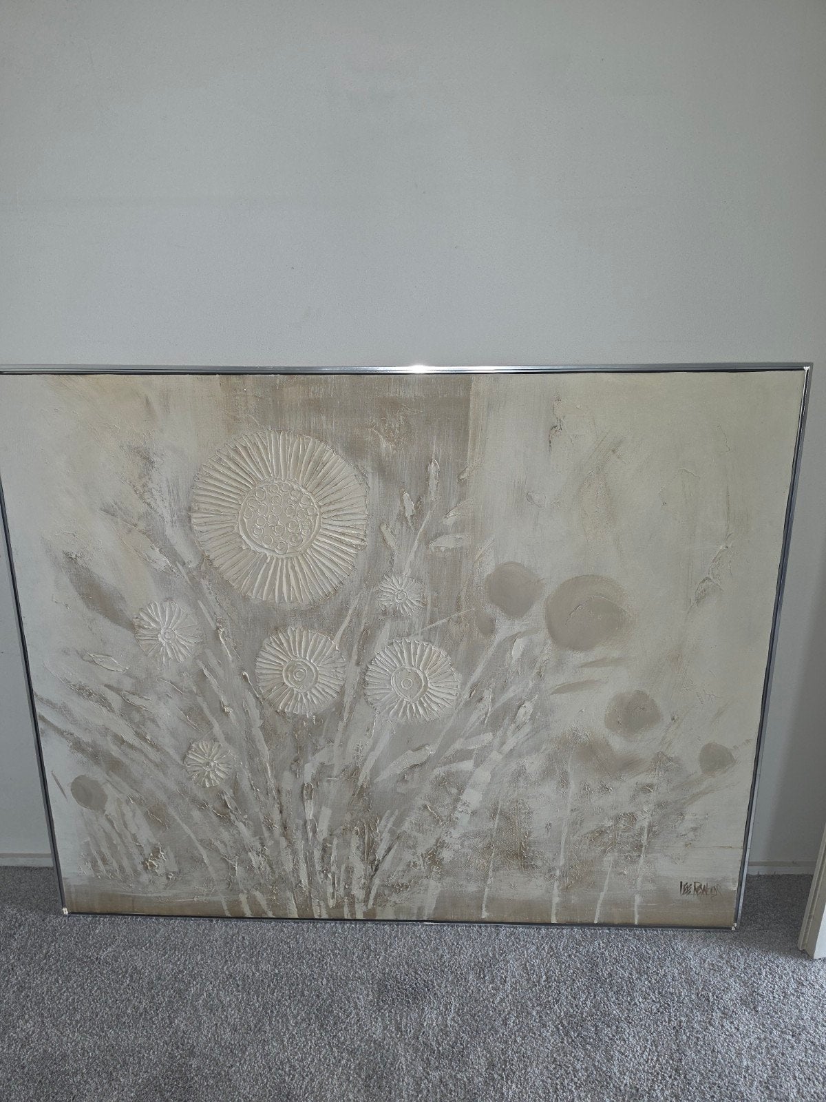 Abstract schilderij Lee Reynolds - Bloemmotief, Ophalen of Verzenden