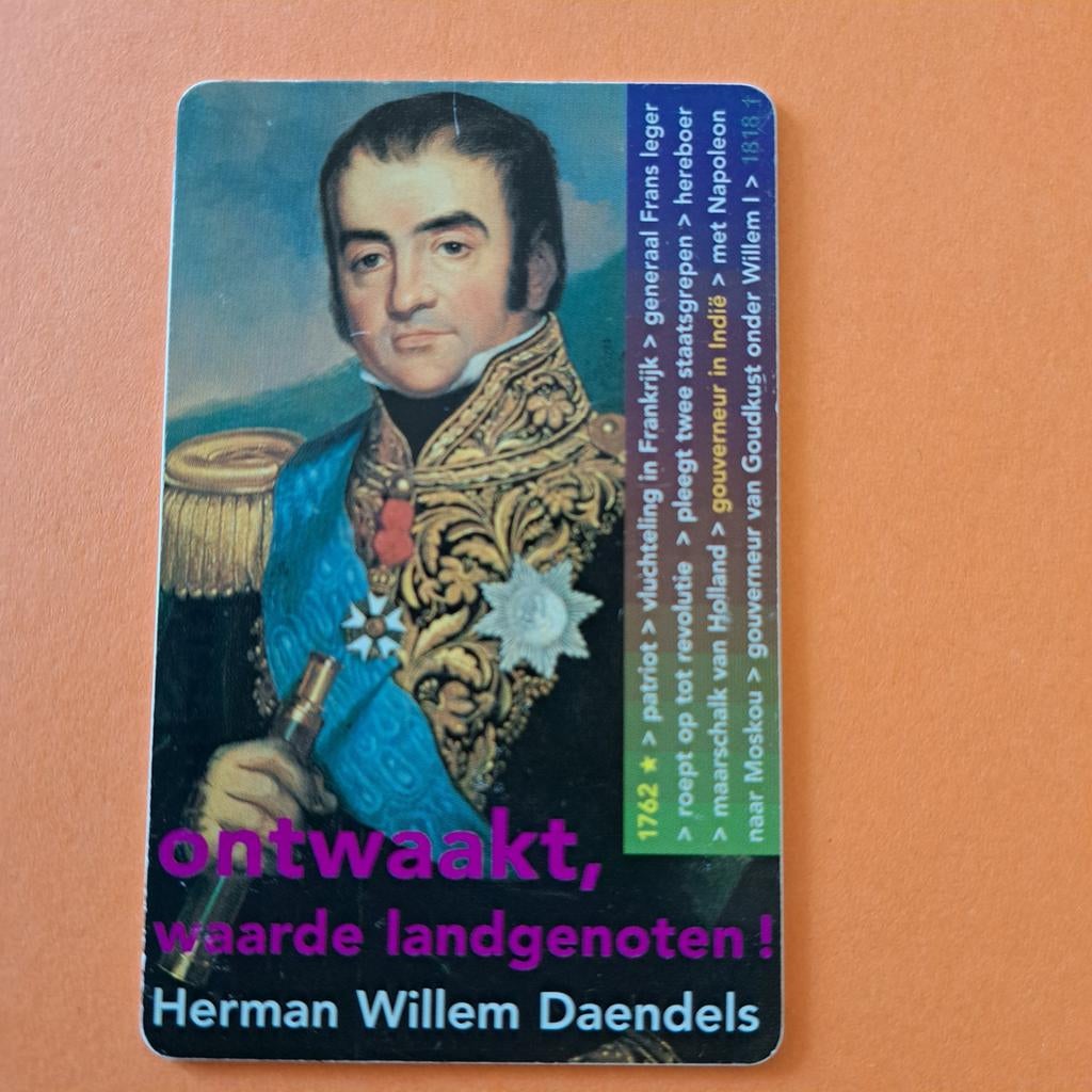Telefoonkaart KPN Telecom Herman Willem Daendels, Ophalen of Verzenden, Nederland