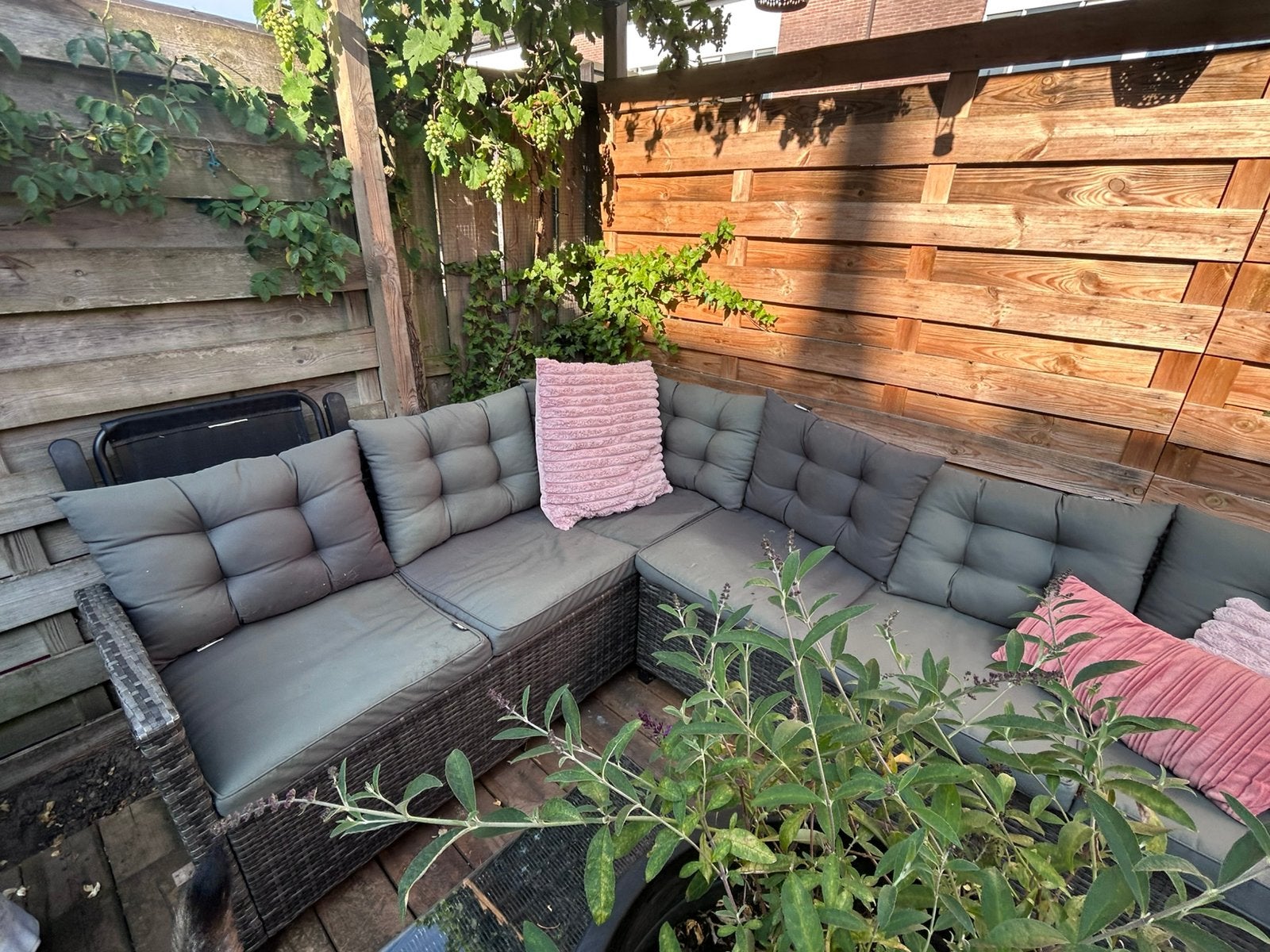 Loungeset / tuinset, Ophalen, Zo goed als nieuw, Wicker, Stoel