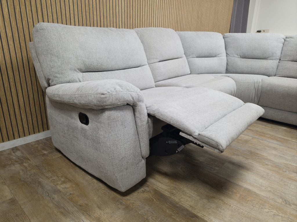 Zeer Mooi Grijs Relax Hoekbank, Info@banxtel.nl, Gebruikt, Hoekbank, Hoekbank