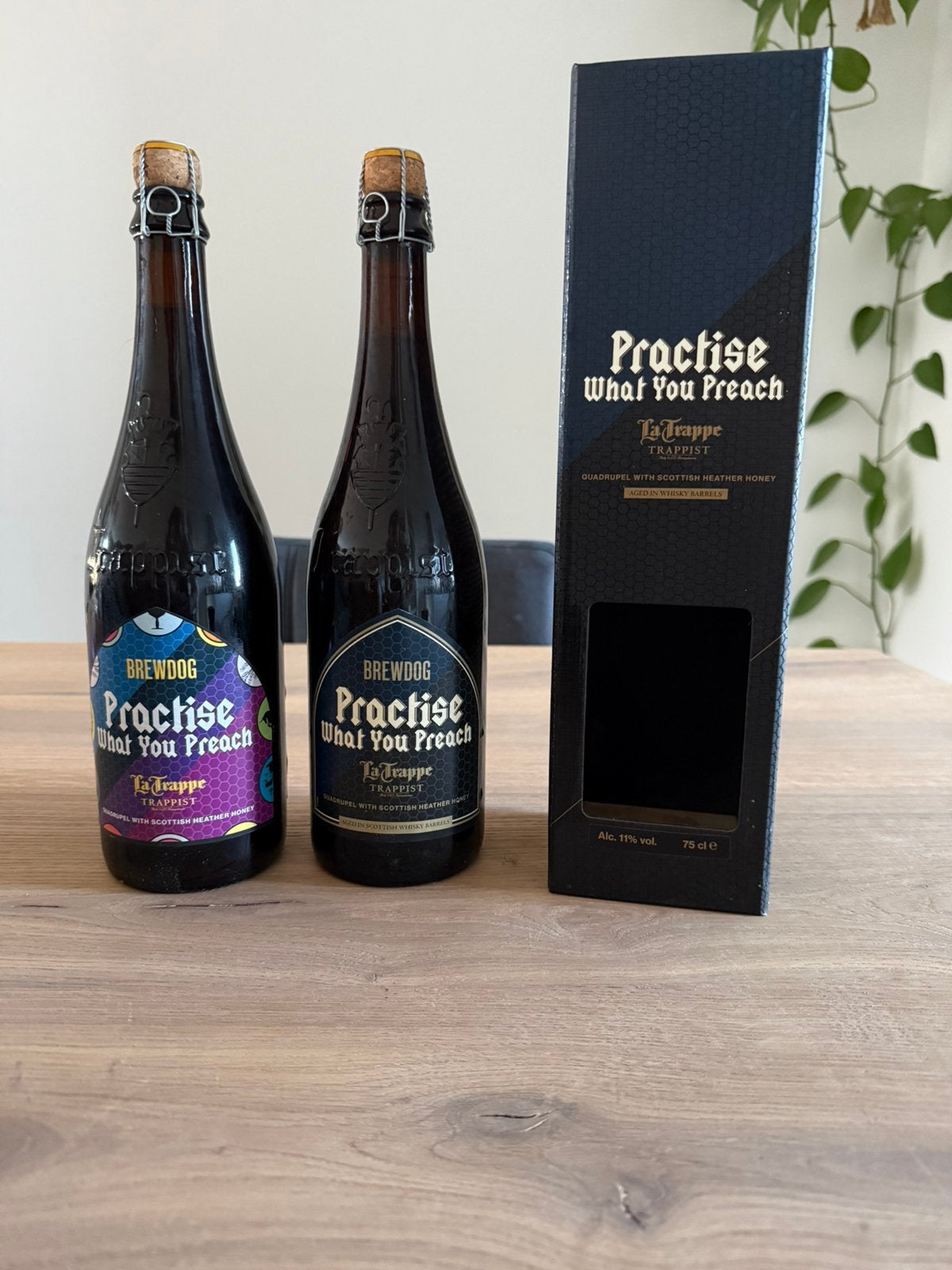 La Trappe/Brewdog Practise what you preach, Verzamelen, Biermerken, Verzenden, Zo goed als nieuw, Flesje(s), La Trappe