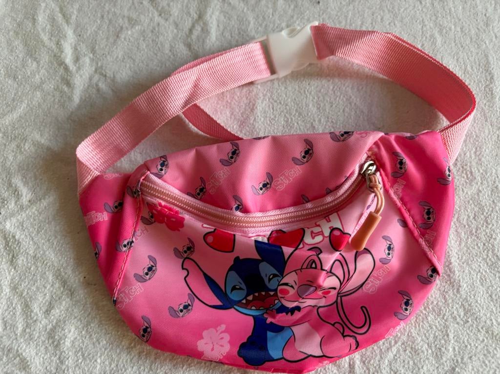 Roze heuptasje met Stitch en Angel print, Ophalen of Verzenden, Nieuw, Roze, Overige typen