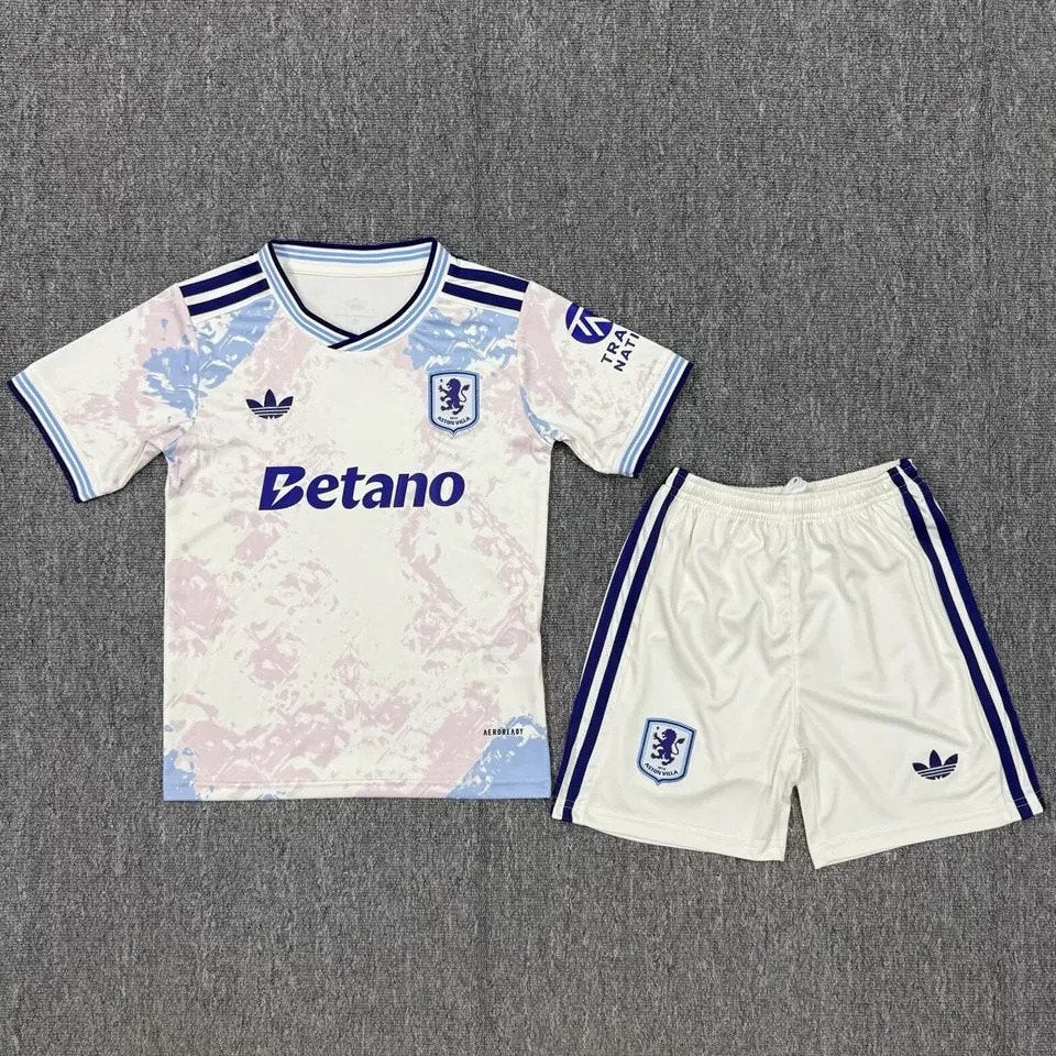 Aston Villa 3e kinderset 2025/26 | Nieuw + Bedrukking, Verzenden, Nieuw, Shirt