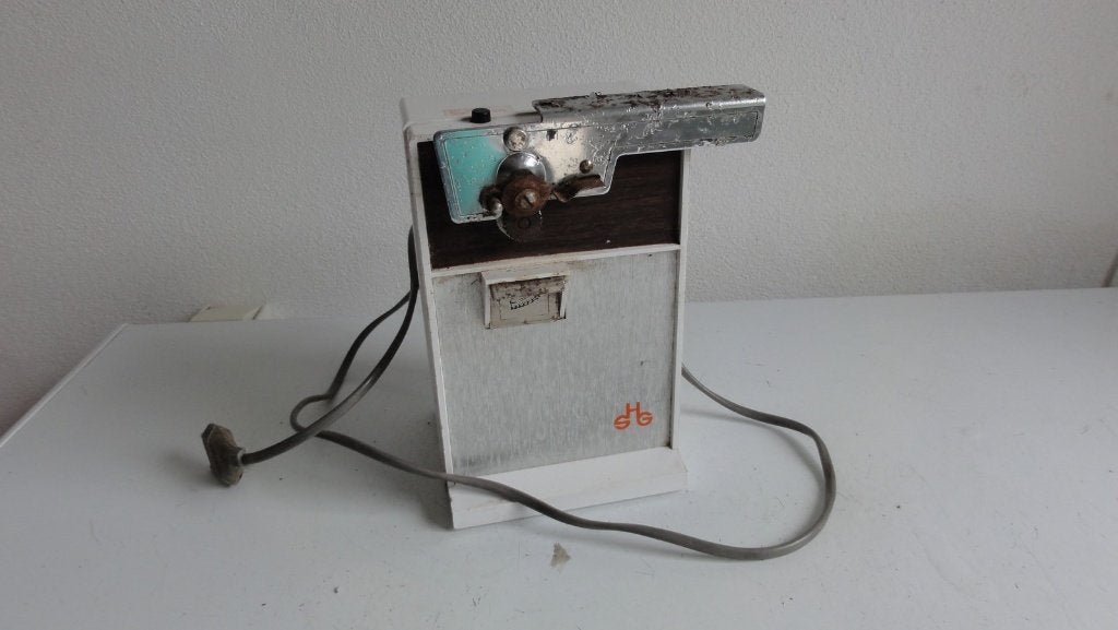 SHG blikopener, jaren 70, ouderwets electrisch, Ophalen of Verzenden