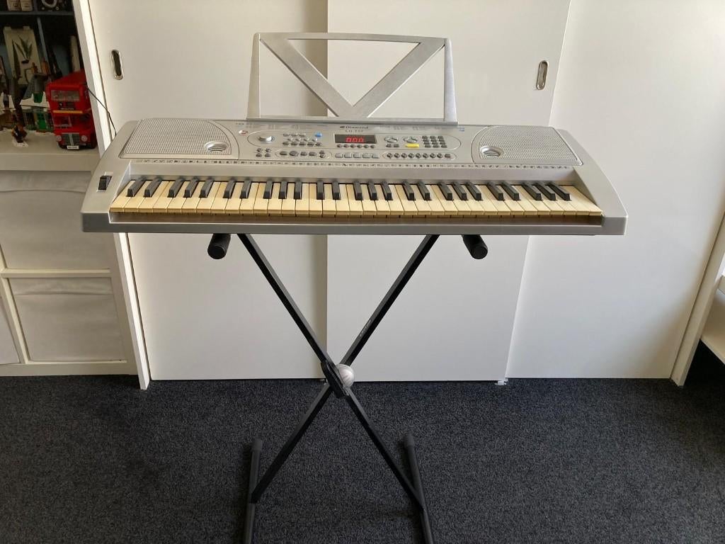 Keyboard met standaard, Diamond LH-737, Met standaard, Ophalen, Overige merken, 61 toetsen
