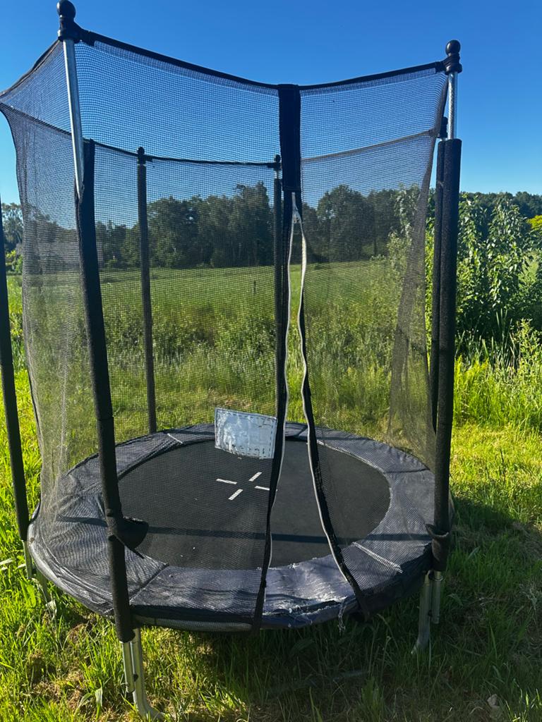 Trampoline met veiligheidsnet - Gebruikt, Ophalen, Gebruikt