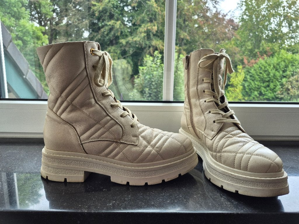 DL Sport laarzen, Hoge laarzen, Beige, Ophalen of Verzenden, Zo goed als nieuw