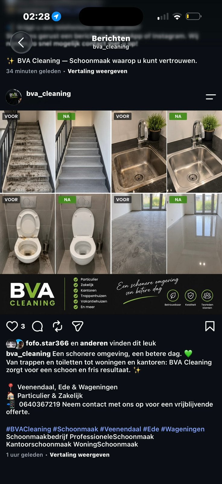 Schoonmaak, Vanaf 10 jaar, Overige vormen