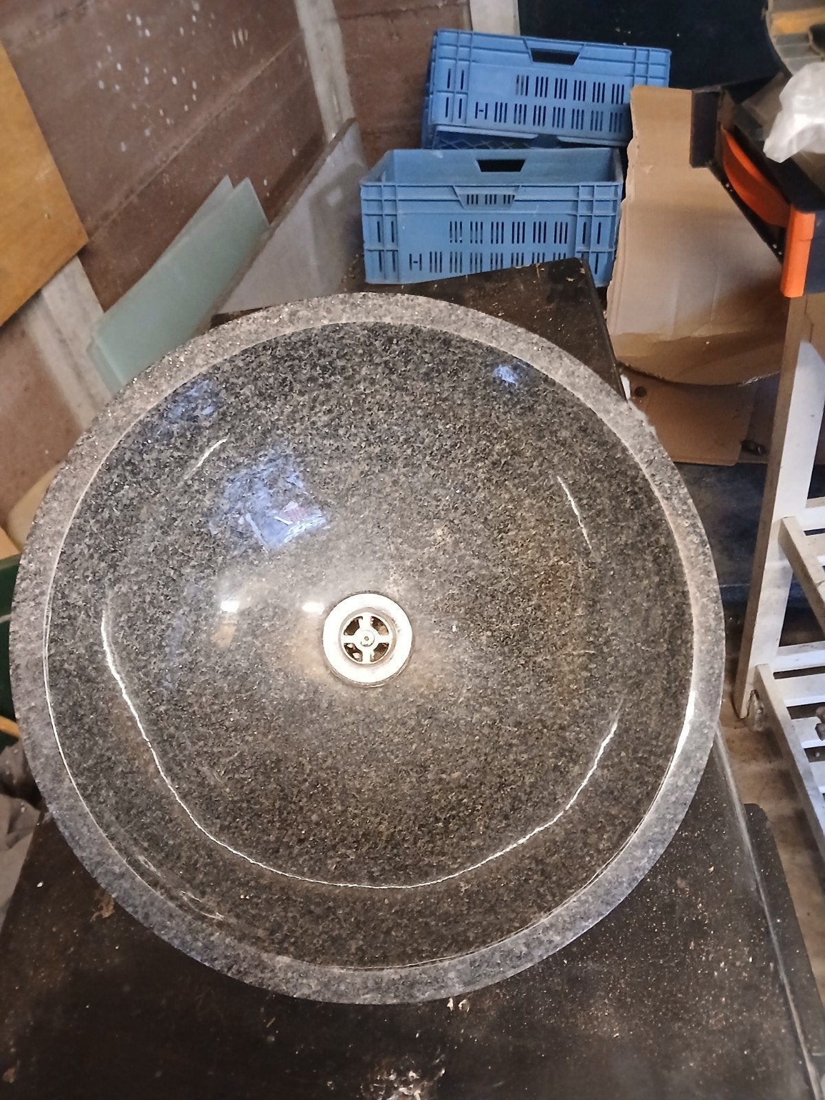 2x Granieten waskom -  nieuw, Ophalen of Verzenden, Nieuw, Steen, Wastafel