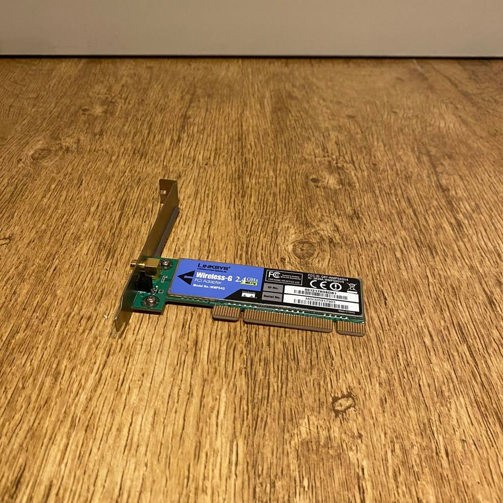 Linksys Wireless 2,4GHz PCI Adapter, Computers en Software, Ophalen of Verzenden, Gebruikt, Intern