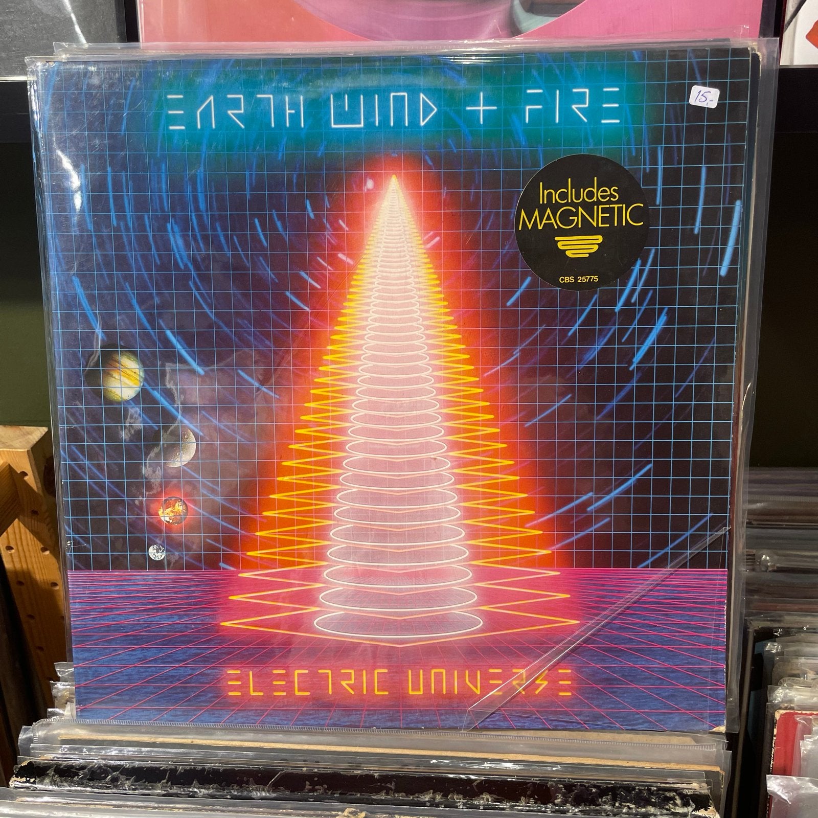 Earth, Wind & Fire - Electric Universe LP (1983), Cd's en Dvd's, Vinyl | R&B en Soul, LP, Gebruikt, Funk, Ophalen of Verzenden