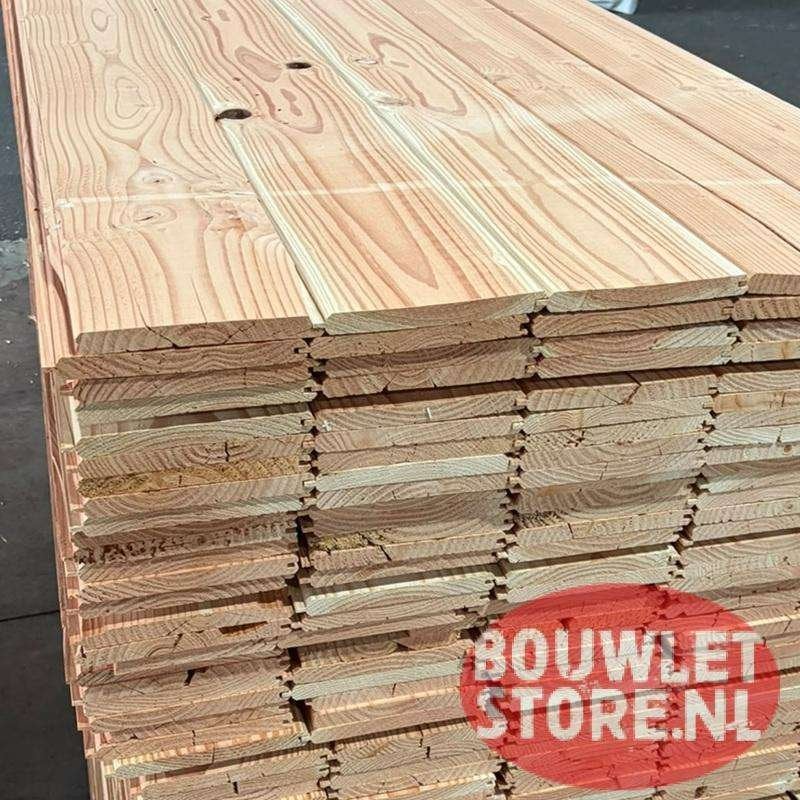 Douglasplanken GG delen geschaafd & geploegd met vellingkant, Minder dan 25 mm, Nieuw, Ophalen of Verzenden, Plank