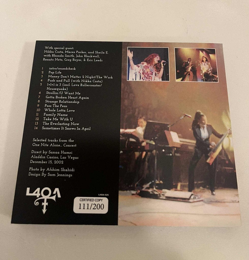 Prince - Live At The Alladin At The Alladin (Las Vegas ) CD, Speciale editie, Live-album, Nieuw in verpakking, Verzenden