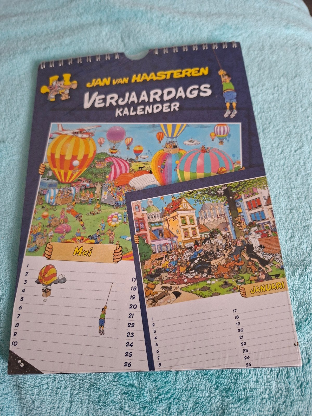 verjaardags kalender jan van Haasteren, Diversen, Kalenders, Ophalen of Verzenden, Maandkalender, Nieuw