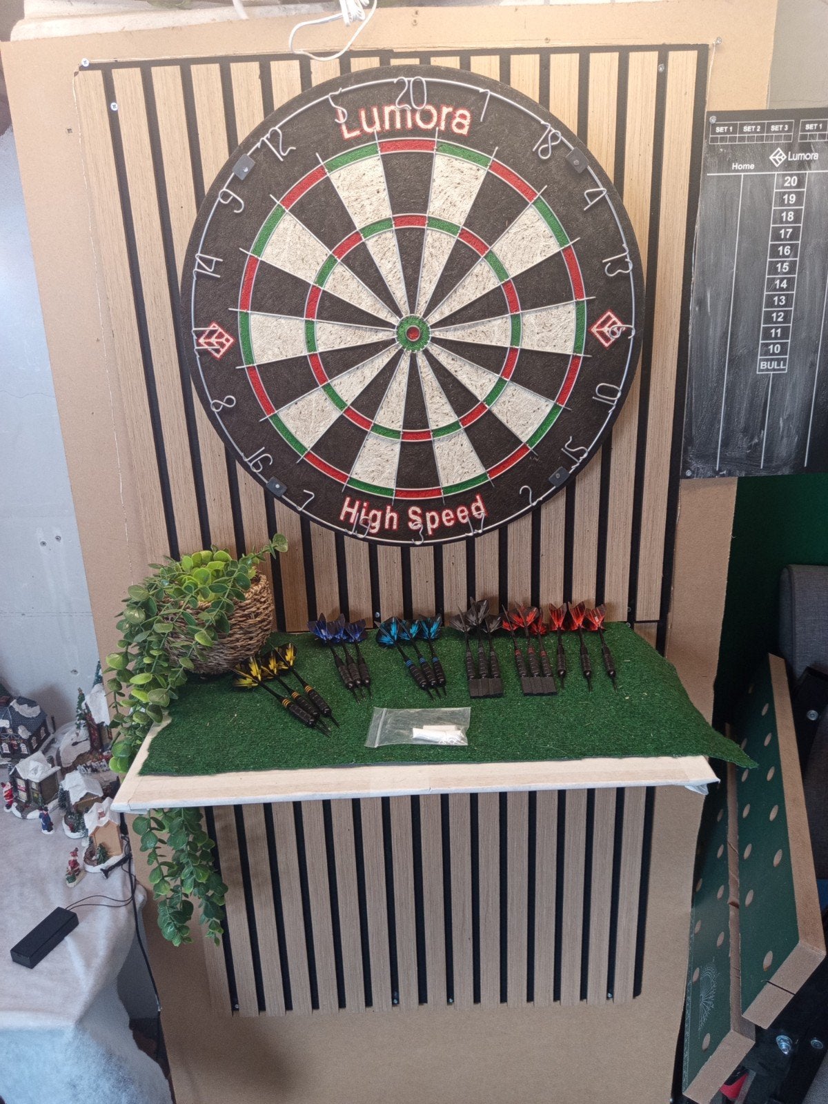 Zo goed als nieuwe complete Dartset – Dartbord + 6 Sets Pijl, Ophalen, Zo goed als nieuw, Pijlen