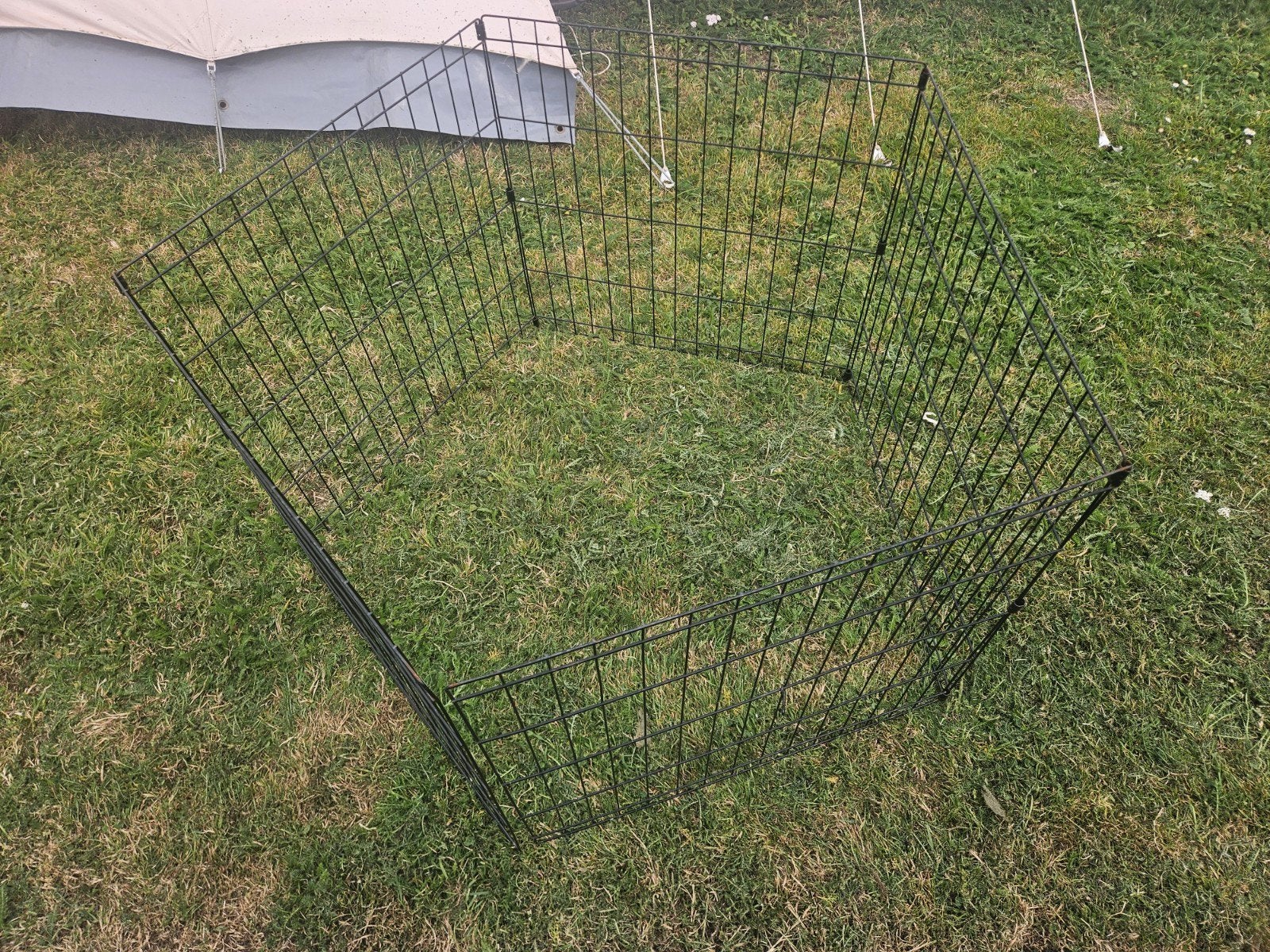 hondenren honden ren camping afzethek hekjes, Ophalen