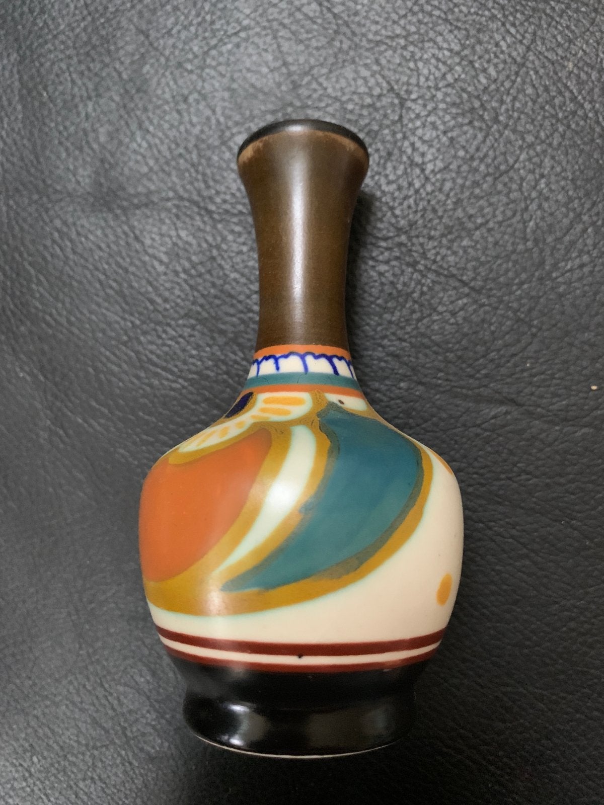 Vintage Japanse vaasje, handgeschilderd, 311, Ophalen of Verzenden