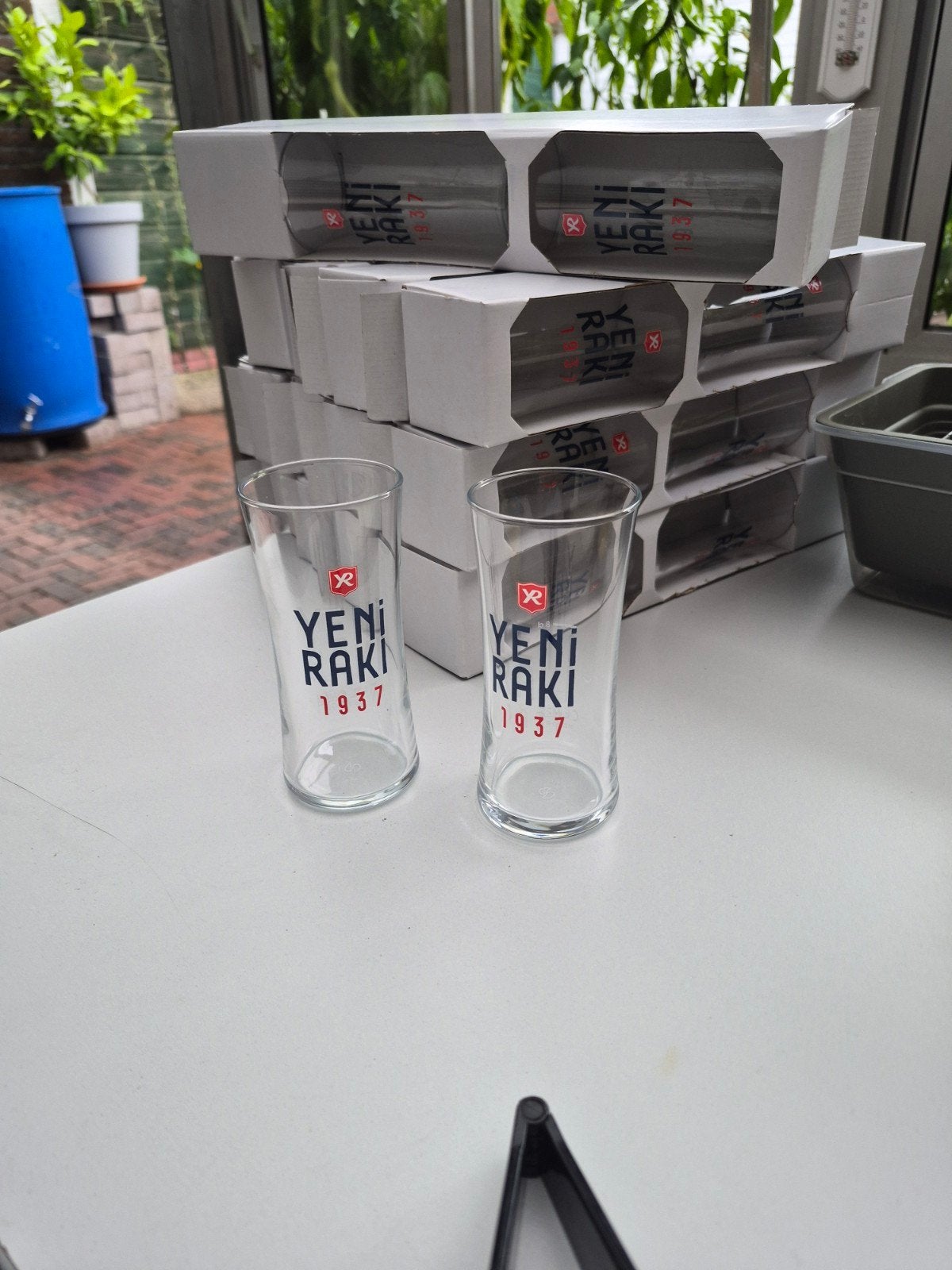 30 stuks rakı glas, Ophalen