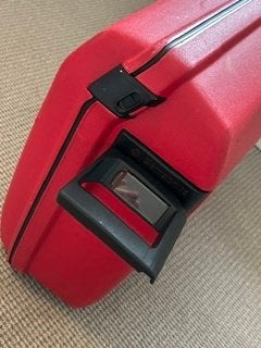 Samsonite koffer (rood), Gebruikt, Hard kunststof, 70 cm of meer, 55 cm of meer