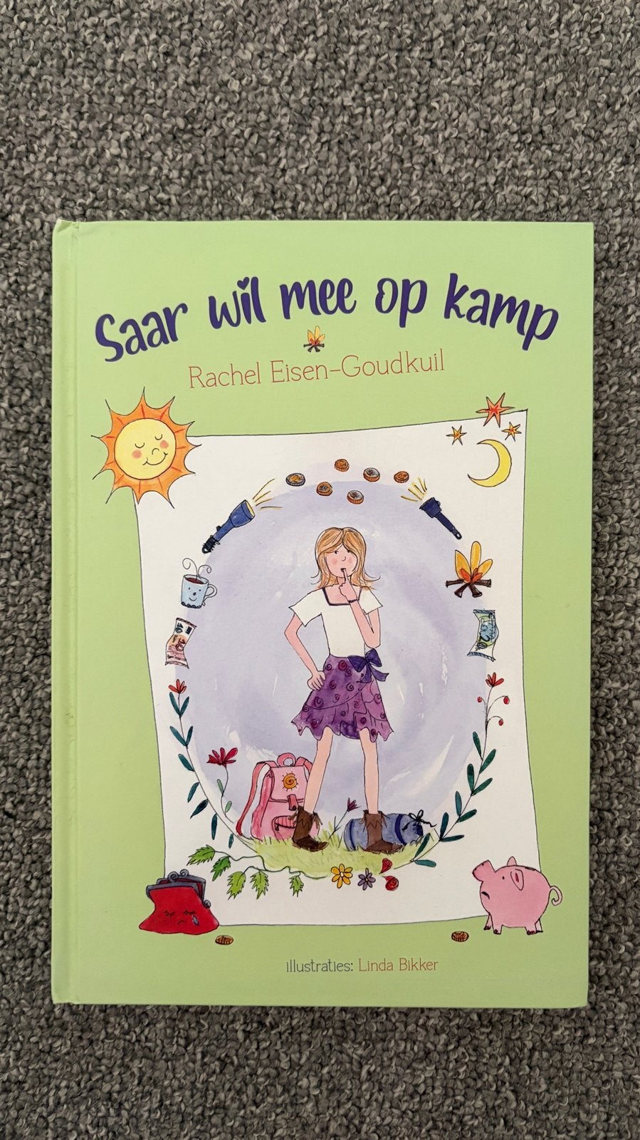 Saaar wil mee op kamp - Rachel Elsen-Goudkuil, Ophalen of Verzenden, Zo goed als nieuw, Fictie algemeen