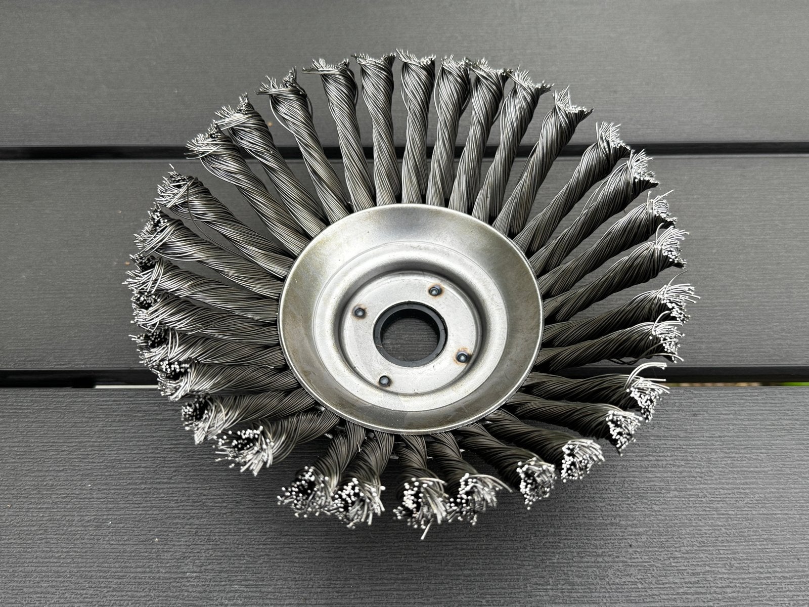 Staalborstel voor bosmaaier (25,4mm/20mm asdikte), Ophalen of Verzenden, Nieuw, 10 tot 30 cm, Elektrisch