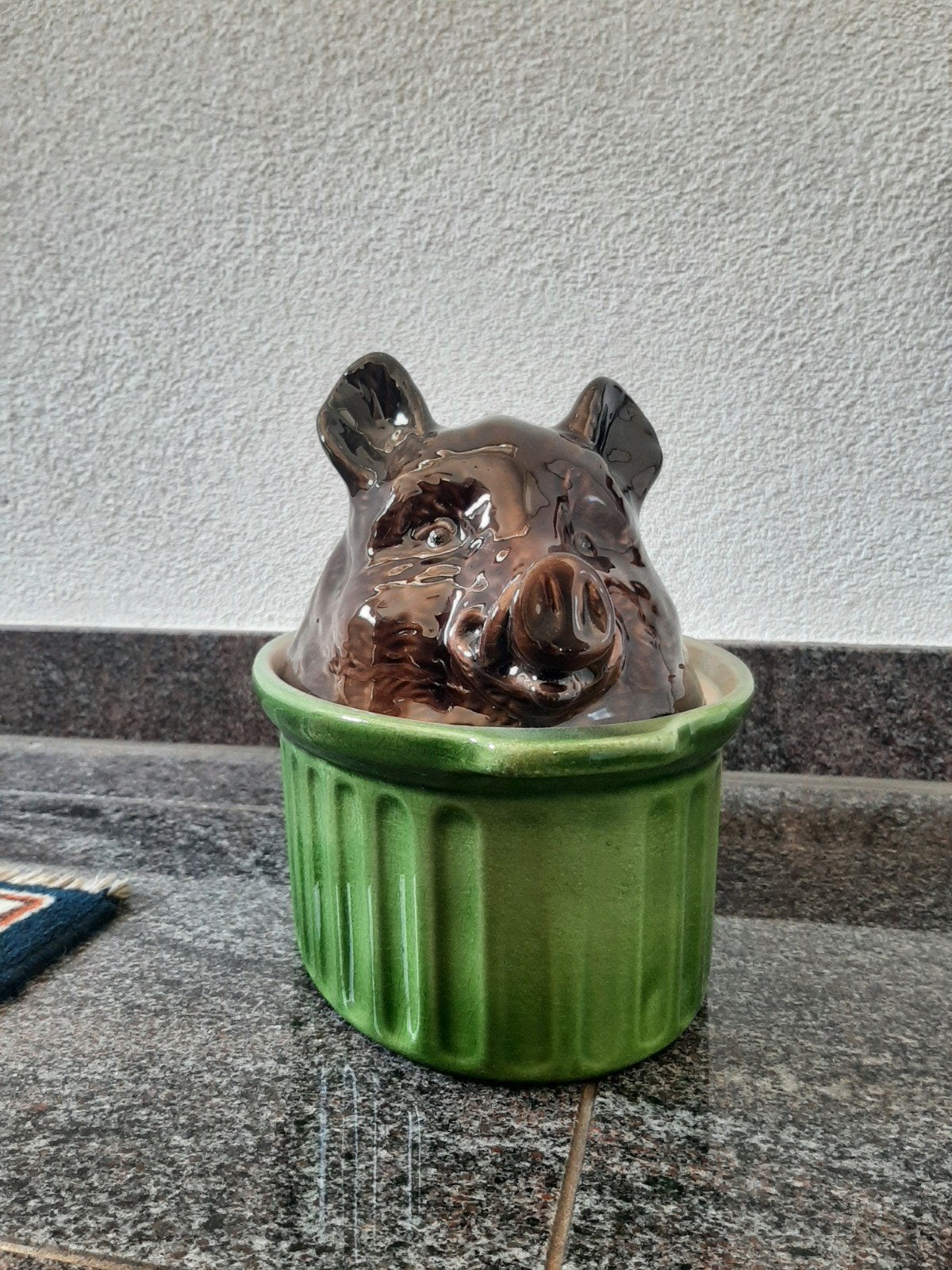 Vintage Keramische Terrine Wild Zwijn, Ophalen of Verzenden