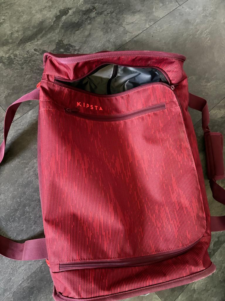 KIPSTA Handbagage trolley Essentiel 30 liter bordeaux, Ophalen of Verzenden, Gebruikt, 30 cm of meer
